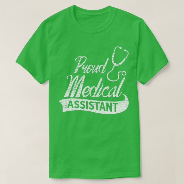 Camiseta Assistente médico orgulhoso 1 (Frente do Design)