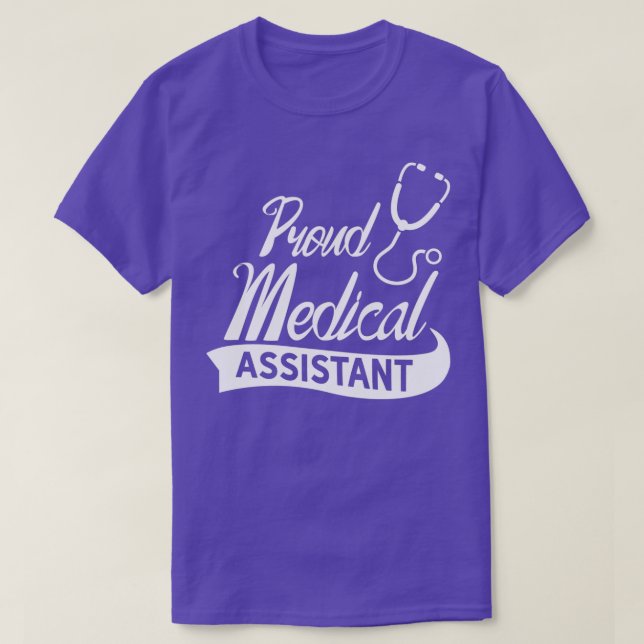 Camiseta Assistente médico orgulhoso 3 (Frente do Design)