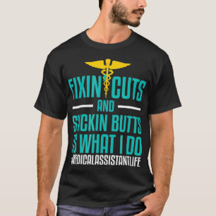 Camiseta Assistente médico TFin corta a pegada mas