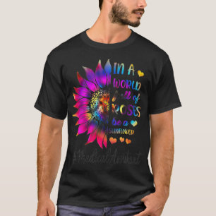 Camiseta Assistente Médico Tie Dye Sunflower A Mundo