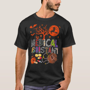 Camiseta Assistente Médico Zombie Zombie Costume Scary P
