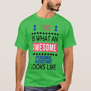 Camiseta Assistente Pessoal Fantasma Parece Aniversário Chr