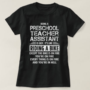 Camiseta Assistente pré-escolar do professor