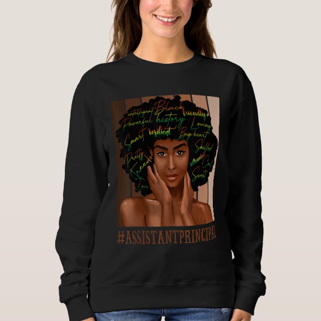 Camiseta Assistente Principal Afro-Americana Bl (Frente)