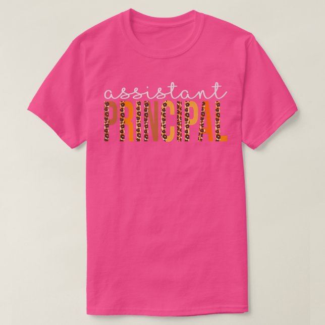 Camiseta Assistente Principal de Alavancas de outono de leo (Frente do Design)