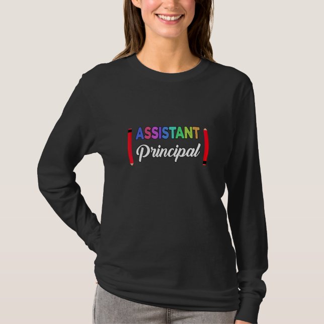 Camiseta Assistente Principal de Cargo da Escola de Trabalh (Frente)