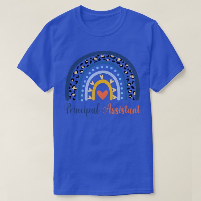 Camiseta Assistente Principal do Rainbow Funny Job (Frente do Design)