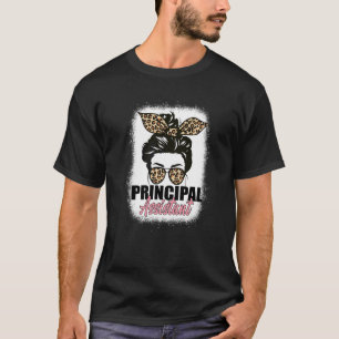 Camiseta Assistente Principal Messy Bun Bleached School