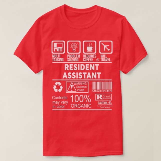 CAMISETA ASSISTENTE RESIDENTE NICE DESIGN 2017 (Frente do Design)