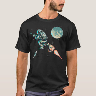 Camiseta Assistente Retro - Viagens Astronautas Através do 
