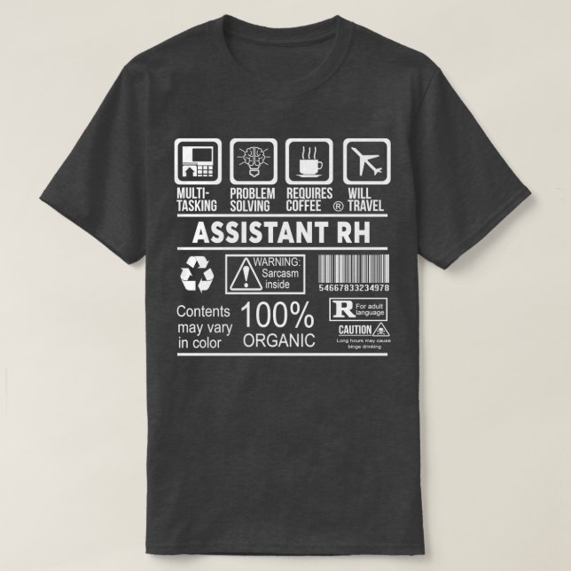 CAMISETA ASSISTENTE RH NICE DESIGN 2017 1 (Frente do Design)