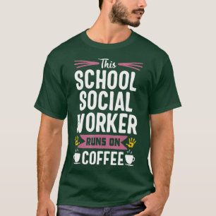 Camiseta Assistente social escolar Apreciação do Café Engra