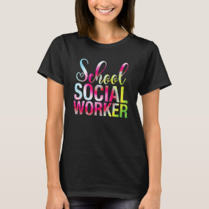 Camiseta Assistente Social Escolar Tie Dye Apreciação Pelas