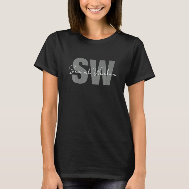 Camiseta Assistente Social Trabalho Social Vida Colega de T (Frente)