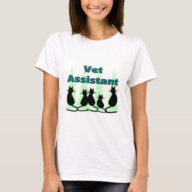 Camiseta Assistente/tecnologia do veterinário (Frente)