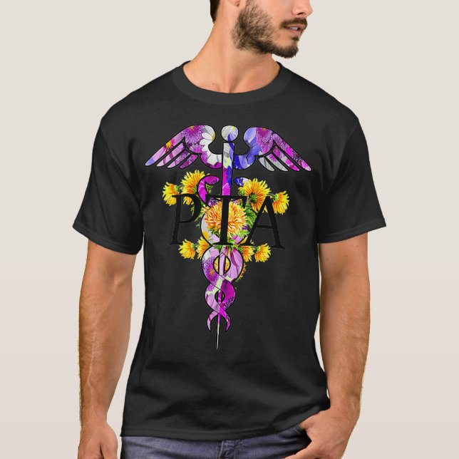 Camiseta Assistente Terapêutico Físico do PTA Mens Presente (Frente)
