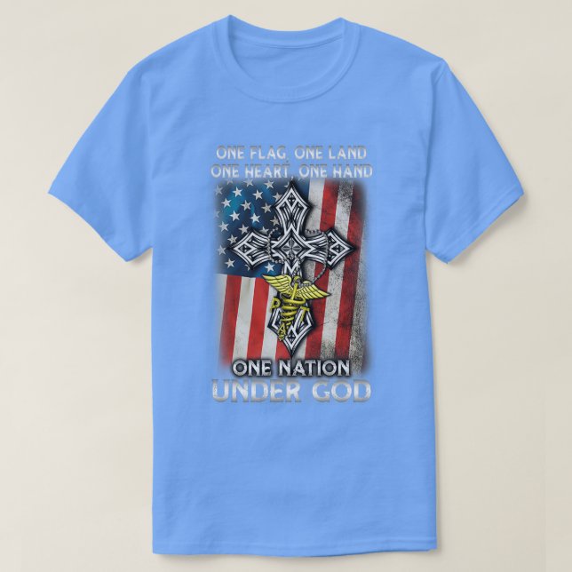 Camiseta Assistente Terapêutico Físico Patriótico (Frente do Design)