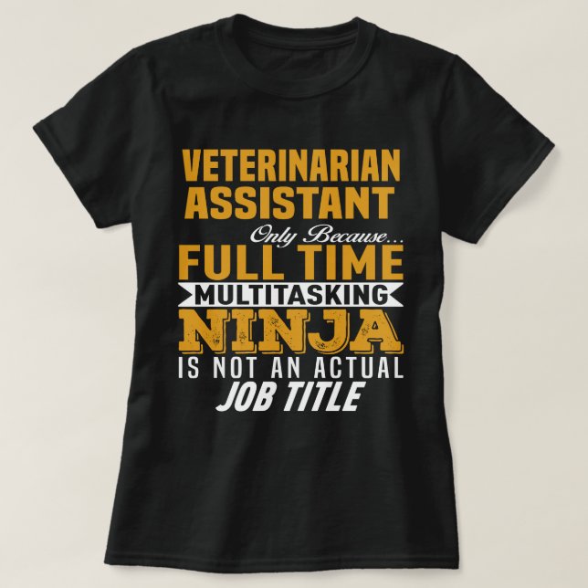 Camiseta Assistente veterinário (Frente do Design)