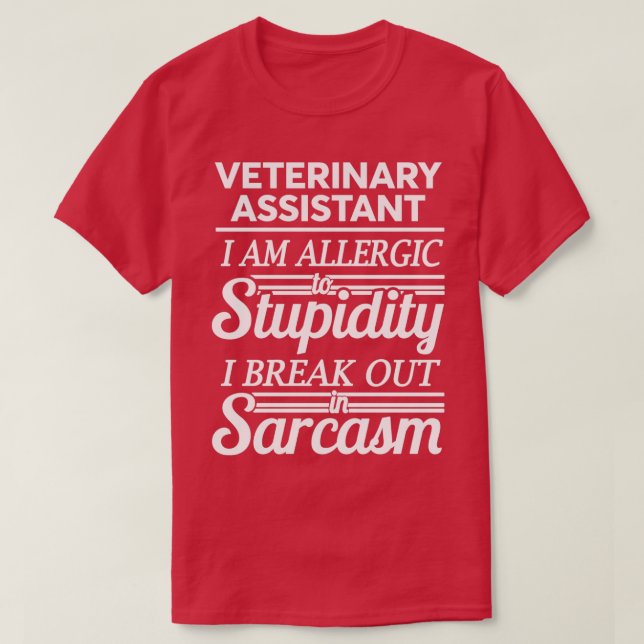CAMISETA ASSISTENTE VETERINÁRIO 1 (Frente do Design)