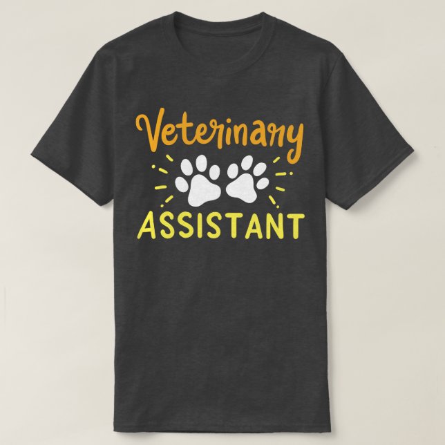Camiseta Assistente Veterinário Vet Tech (Frente do Design)