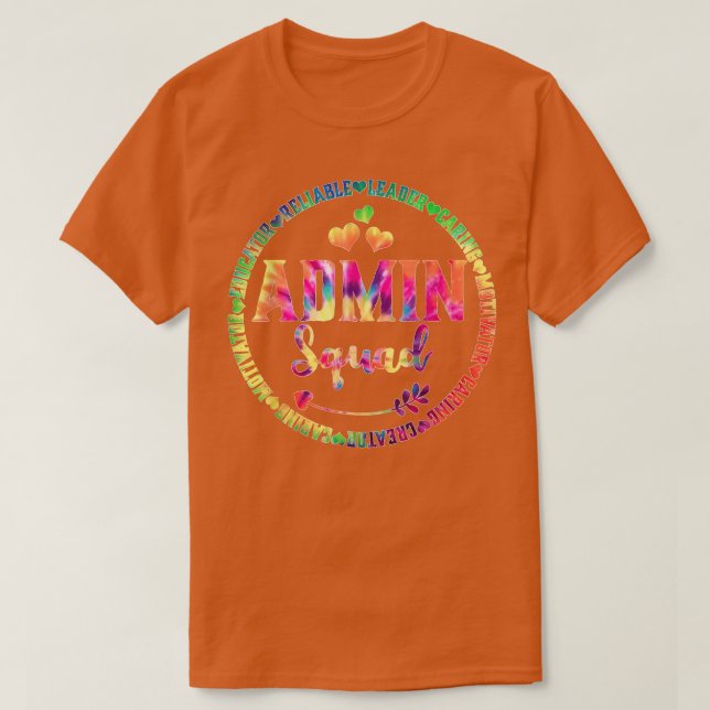 Camiseta Assistentes Admin do Esquadrão Admin do Escritório (Frente do Design)