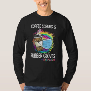 Camiseta Assistentes Médicos Esfregam Café E Luvas De Borra