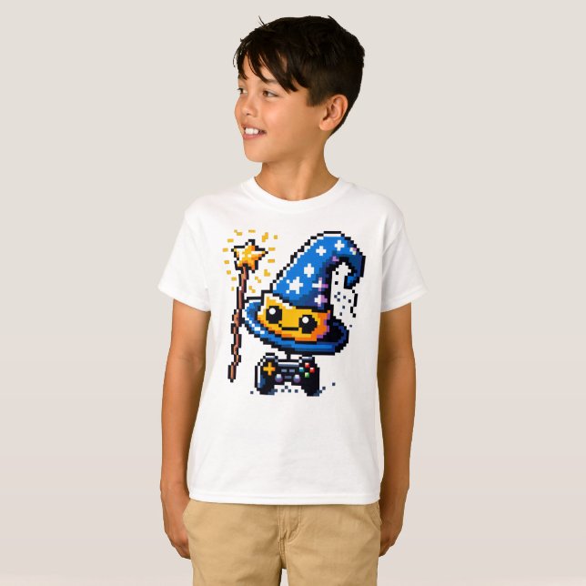 Camiseta Assistentes para jogos de 8 bits (Frente Completa)
