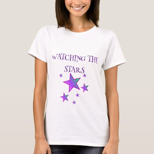 CAMISETA ASSISTINDO À TÉCNICA DE BASE DE ESTRELAS (Frente)