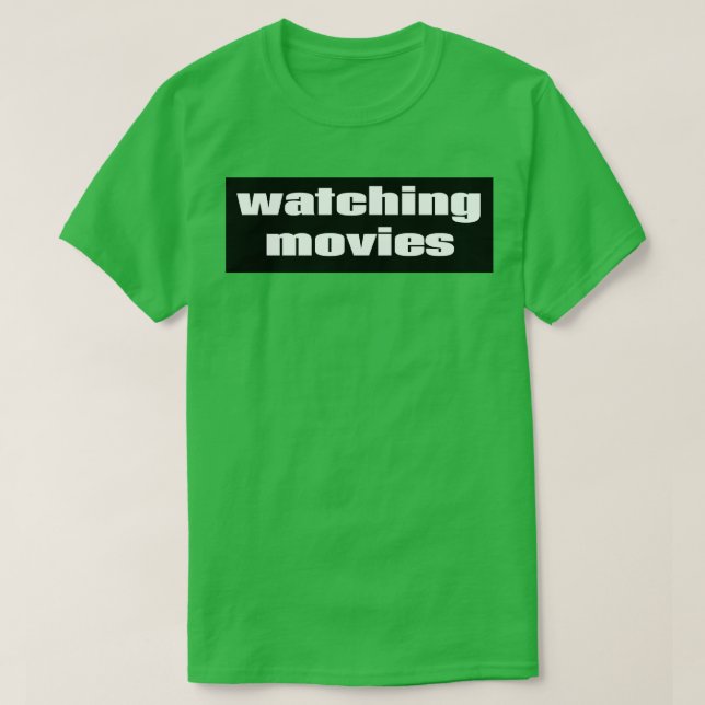 Camiseta Assistindo filmes (Frente do Design)