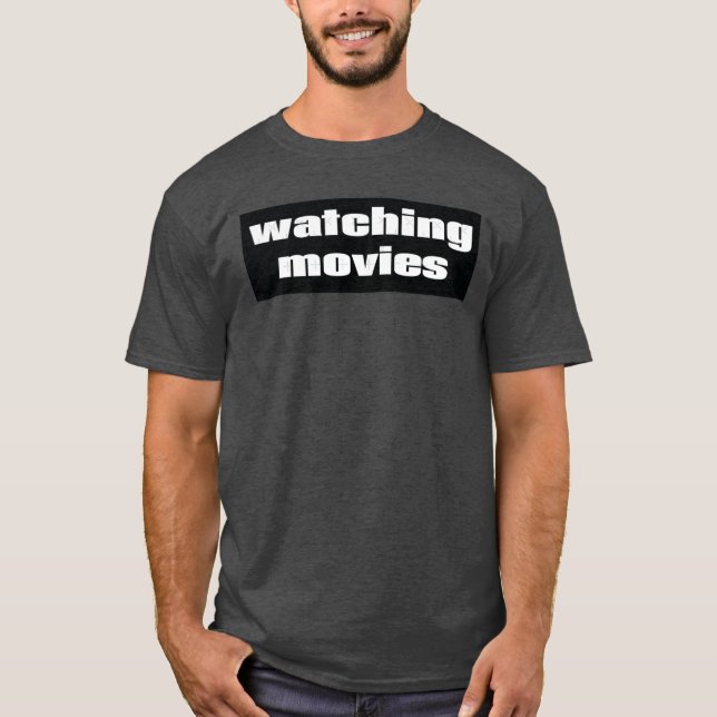 Camiseta Assistindo filmes amigo (Frente)