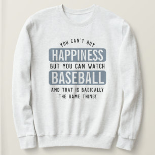Camiseta Assistir Baseball é Felicidade Beisebol Engraçado
