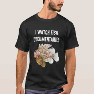 Camiseta Assisto a Documentários de Peixes Vida Marinha Oce