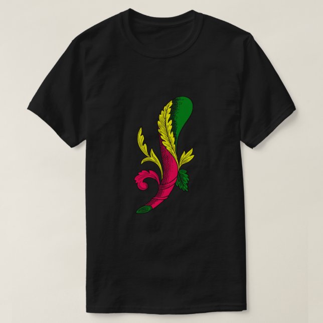 Camiseta Asso di Bastoni Autêntico Italiano Scopa Briscola  (Frente do Design)