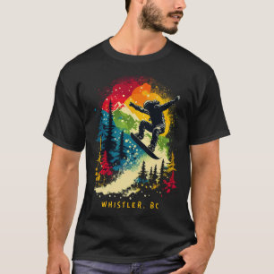 Camiseta Assobiador Bc Canadá Snowboarder Snowboard Resort
