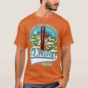 Camiseta Assobiador Canadaexplore o esqui selvagem