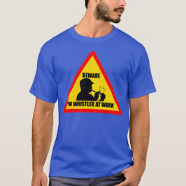 Camiseta Assobiador da lata dos homens no T do sinal de