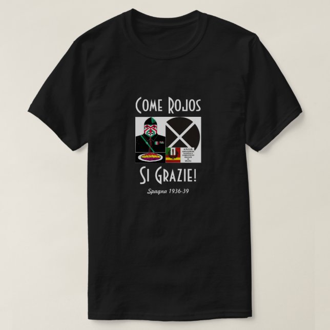 Camiseta Associação de Soldados Italianos na Espanha (Frente do Design)