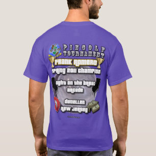 Camiseta Associação PinGolf do Pinball do jérsei