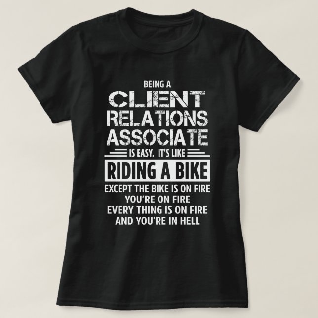 Camiseta Associado de Relações com Cliente (Frente do Design)