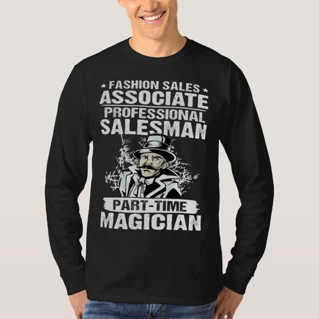 Camiseta Associado de Vendas de Moda Profissional Meio Perí (Frente)