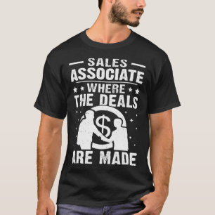 Camiseta Associado De Vendas Onde Os Contratos São Feitos
