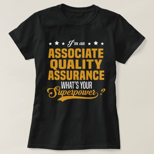Camiseta Associar Garantia de Qualidade (Frente do Design)