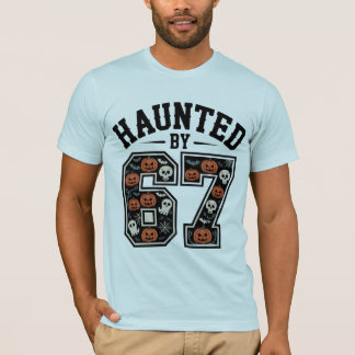 Camiseta Assombrado por 67 - Dia das Bruxas Gótico