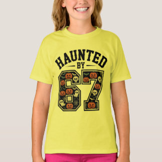 Camiseta Assombrado por 67 - Dia das Bruxas Gótico