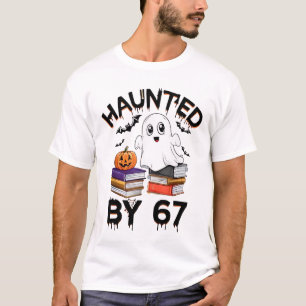 Camiseta Assombrado por 67 - Engraçado Fantasma Fantasma de