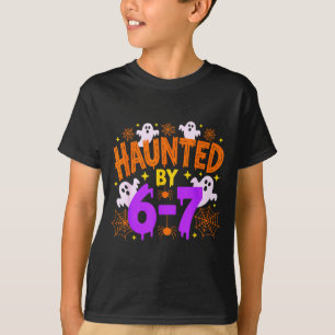 Camiseta Assombrado Por 67 Fantasia de Halloween Engraçada