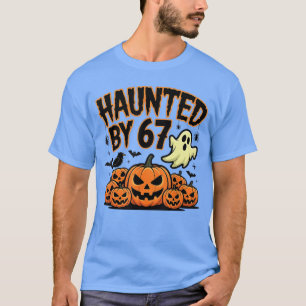 Camiseta Assombrado por 67 Fantasmas Engraçados e Fantasia 