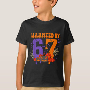 Camiseta Assombrado Por 67 – Meme Divertido Seis Sete Hallo
