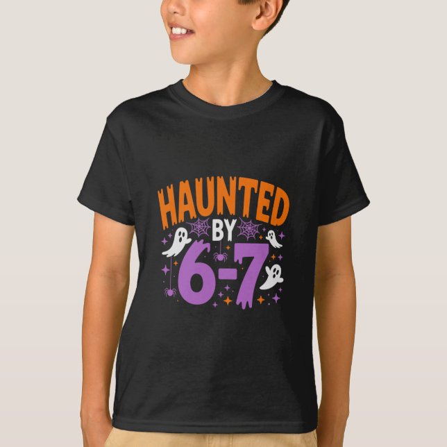 Camiseta Assombrado Por 67 Seis Sete Meme (Frente)