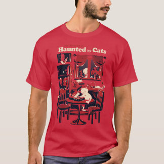 Camiseta Assombrado por gatos Gato de Halloween